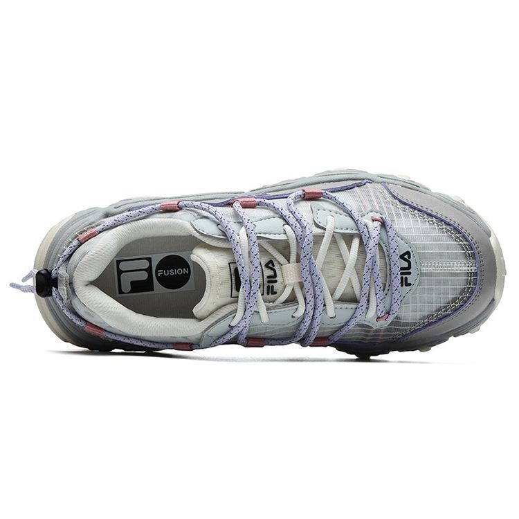 FILA Fusion Casual Low-Top Lifestyle Shoes Women sneaker White Gray T12W125202FSG