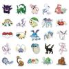 10/30/50pcs  Cartoon Stickers Cute Pikachu Waterproof Decals DIY Guitar Skateboard Stationery Japanese Anime Sticker Pack