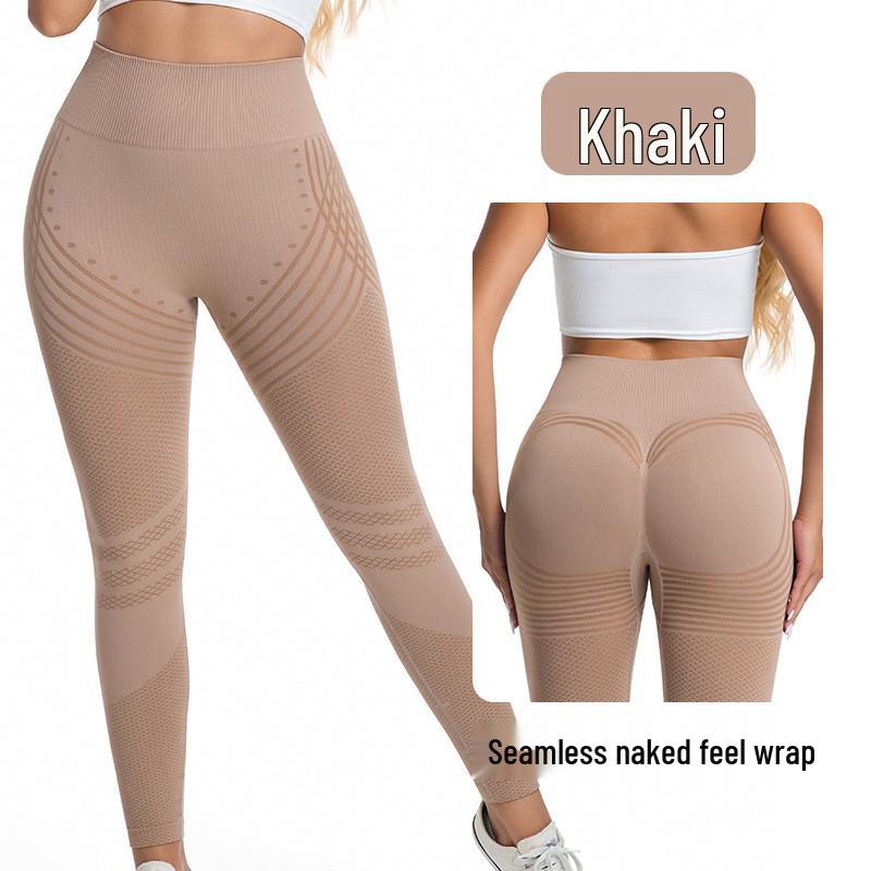 

Popular Seamless Butt-Lifting Fitness Yoga Pants with Tummy Control and High Waist Extra Large хакі