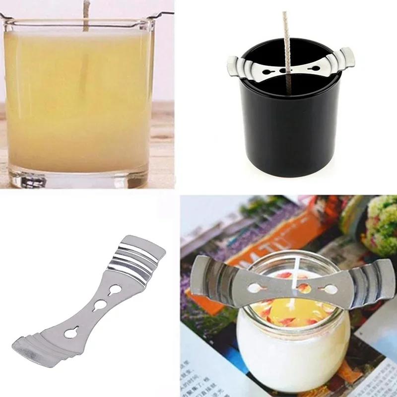 7-teiliges Metall-Wachskern-Zentriergerät Etikett Edelstahl Drei-Loch-Docht halter DIY Handgemachte Kerzenherstellung Zubehör