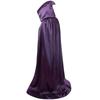 Halloween Cloak Adult Children Black Medieval Wizard Robe Death Cloak Monk Hat