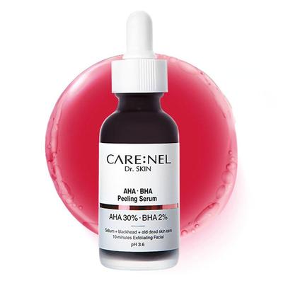 CARENEL AHA 30%+ BHA 2% Sérum Peeling 30ml Cuidado dos Poros Sebo Pontos Negros Células Mortas Esfoliante pH3.6