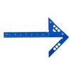 Mittelmessgerät 45 Grad  90 Grad  Aluminiumlegierung Linienal Lineal Messen Anreißen Werkzeug Britische Einheiten für