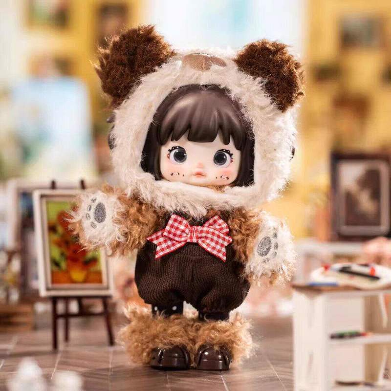 Nommi Nuomi Genuine In Stock Weather Forecast  Lovely Lamb Furry DressUp Doll Toy Bag Pendant Kawaii Gift For Girls