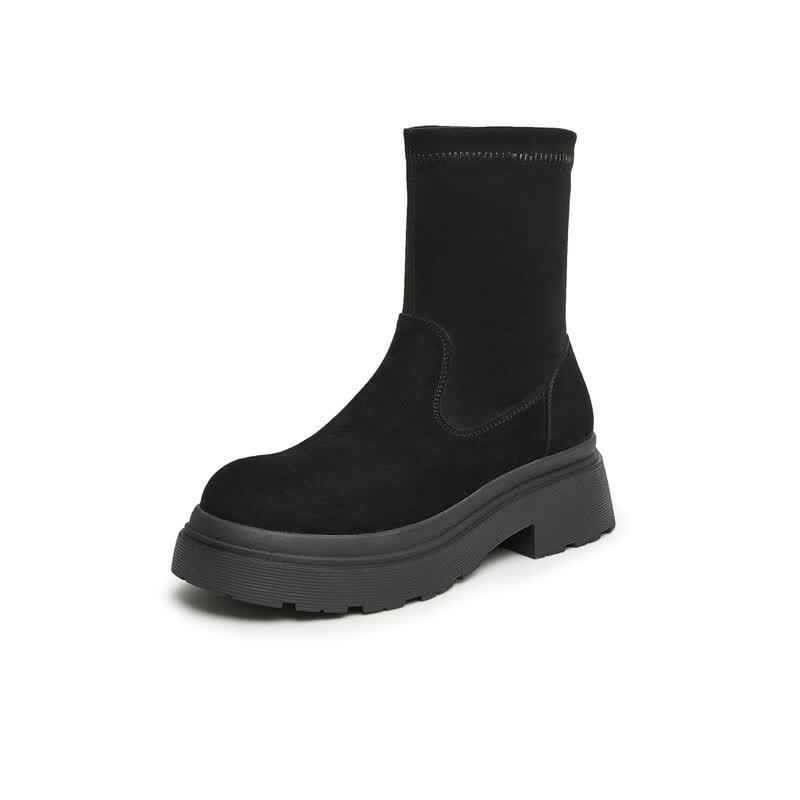 TEENMIX Stylish Elastic Ankle Boots 36