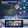 Innovative Dual Functionality Wireless Adapter Designed Specifically for Both For Android Auto and For Carplay Use