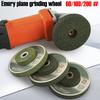 60/100/200# Emery Plane Grinding Wheel Metal Stone Polishing Block M10 Threaded Grinder Sharpening Rotating Tools Accessories