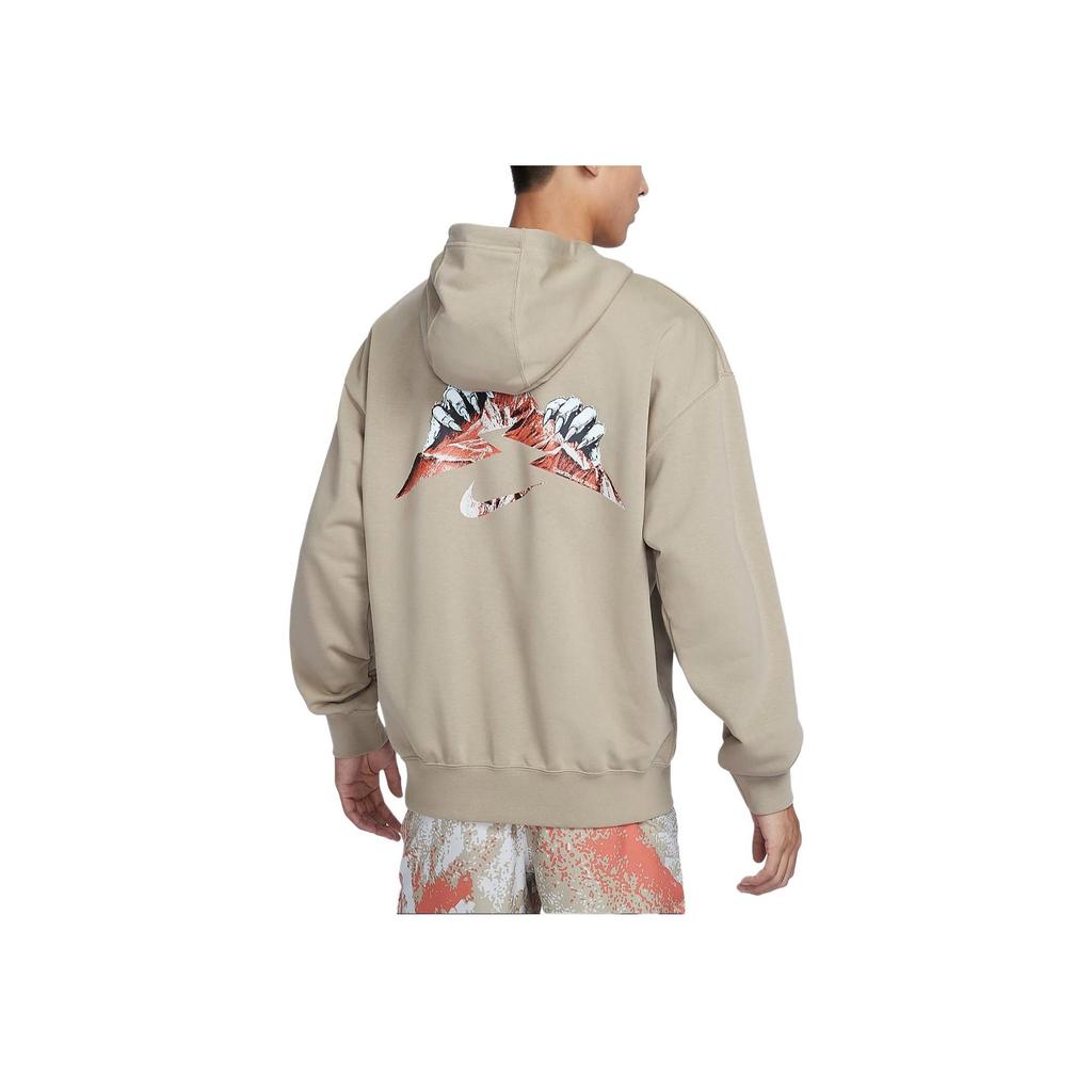 Nike Dri-Fit Trail Quick-Dry Knitted Running Hoodie Men Tops Khaki Mountain-White HF0339-247