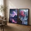 Landscape Wall Art Fantasy Natural Canvas Painting Modern Style Poster Prints for Living Room Wall Decor