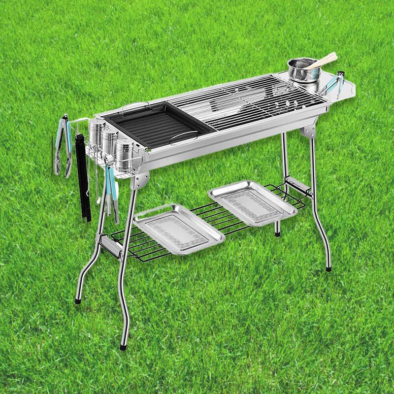 Foldable Stainless Steel Portable BBQ Grill