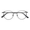 Aloeyewear [ALOXROUNZ] AR8003A C1 Vintage Gray Metal Curved Glasses Frame