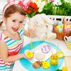 Wood Ornament Blanks Easter Eggs Paintable Holiday Pendants Wood Cutouts for School Party Home Bedroom Apartment Family