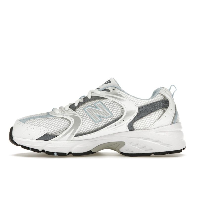 New Balance 530 White Light Chrome Blue Unisex Sneakers Dark-Arctic-Grey MR530RA