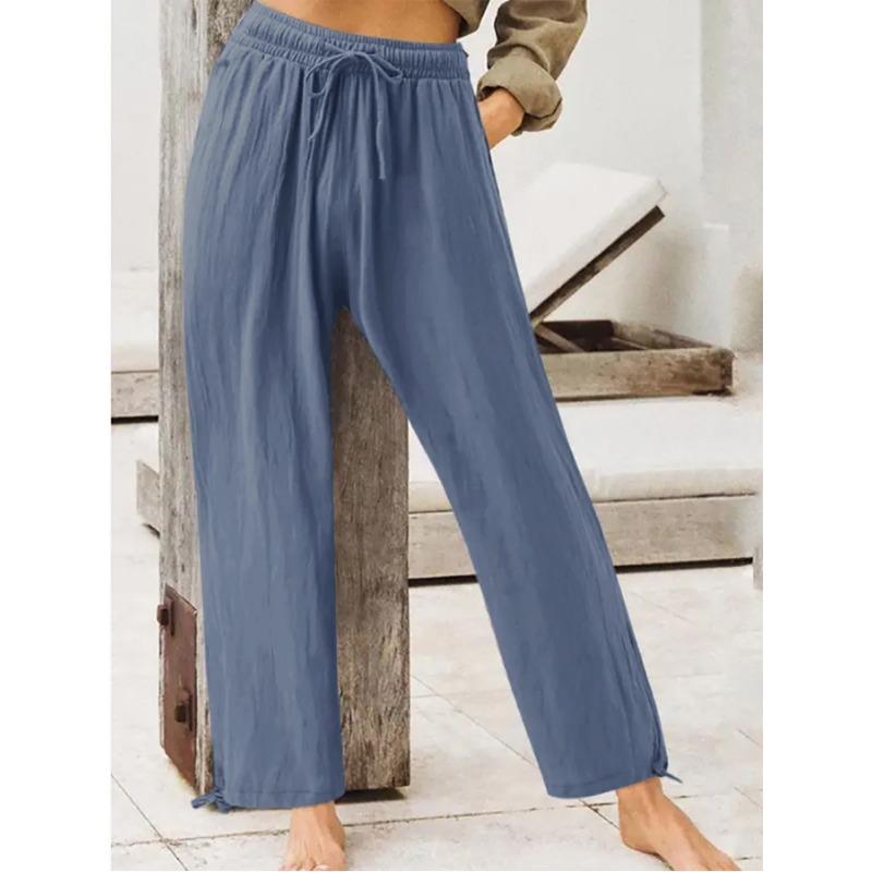 Pantaloni da donna Pantaloni casual estivi Pantaloni da donna tinta unita Pantaloni da casa