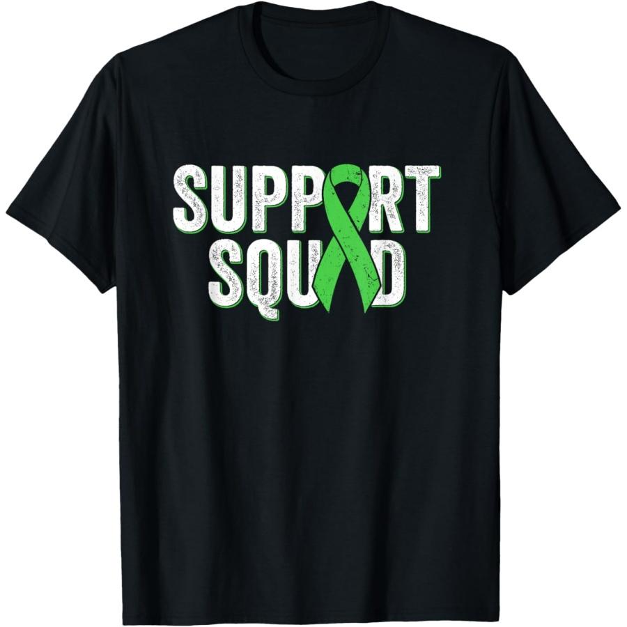 Non-Hodgkins Lymphoma Support Squad - Lime Green Awareness T-Shirt XXXXXL разноцветный