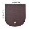 Bag   Cover Split Leather Magnetic Buckle   Hand Made Handbag Parts with Bronze Accessories 12.6x13.7cm(Brown )