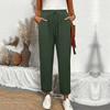 Drawstring Waist Slant Pockets Pants Casual Loose Tapered Pants For Spring  Summer  Women's Clothing