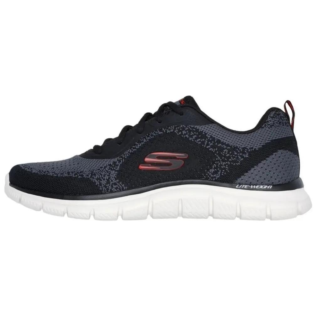Skechers Track - Glendor Удобные Простые Прочные Низкие Тренировочные Кроссовки Мужские кроссовки Черный 232699-BKRD 39.5