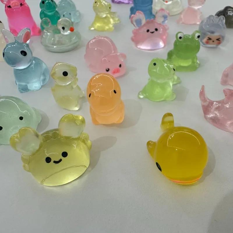 50pcs Mini Animal Surprise Blind Bags Cute Luminous Assorted Colors Animals Blind Box Toys for Kids Children Birthday Gifts