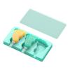 Ices Cream Mold with Lids & Stick Foot Shape Silicone Popsicles Molds Baking Tool Cake Candy Mold Baby Food Ices Maker