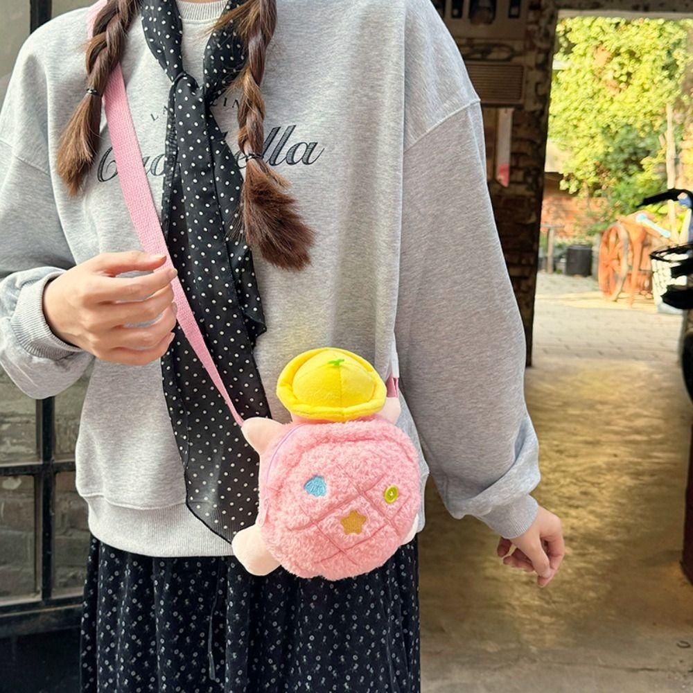 Doll Children Backpack Plush Cartoon Animal Shoulder Bag Creative Turtle Crossbody Bag  Gift