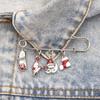 Decorative Santa Claus Jewelry Accessories Christmas Brooch Lapel Pin Brooches Christmas Buckle Pin