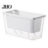 Indoor Garden Pot Self Watering Planter Plastic Flowerpot with Reservoir Easy Refill Plant Wick Ropes for Succulents Scallions Balcony Windowsill