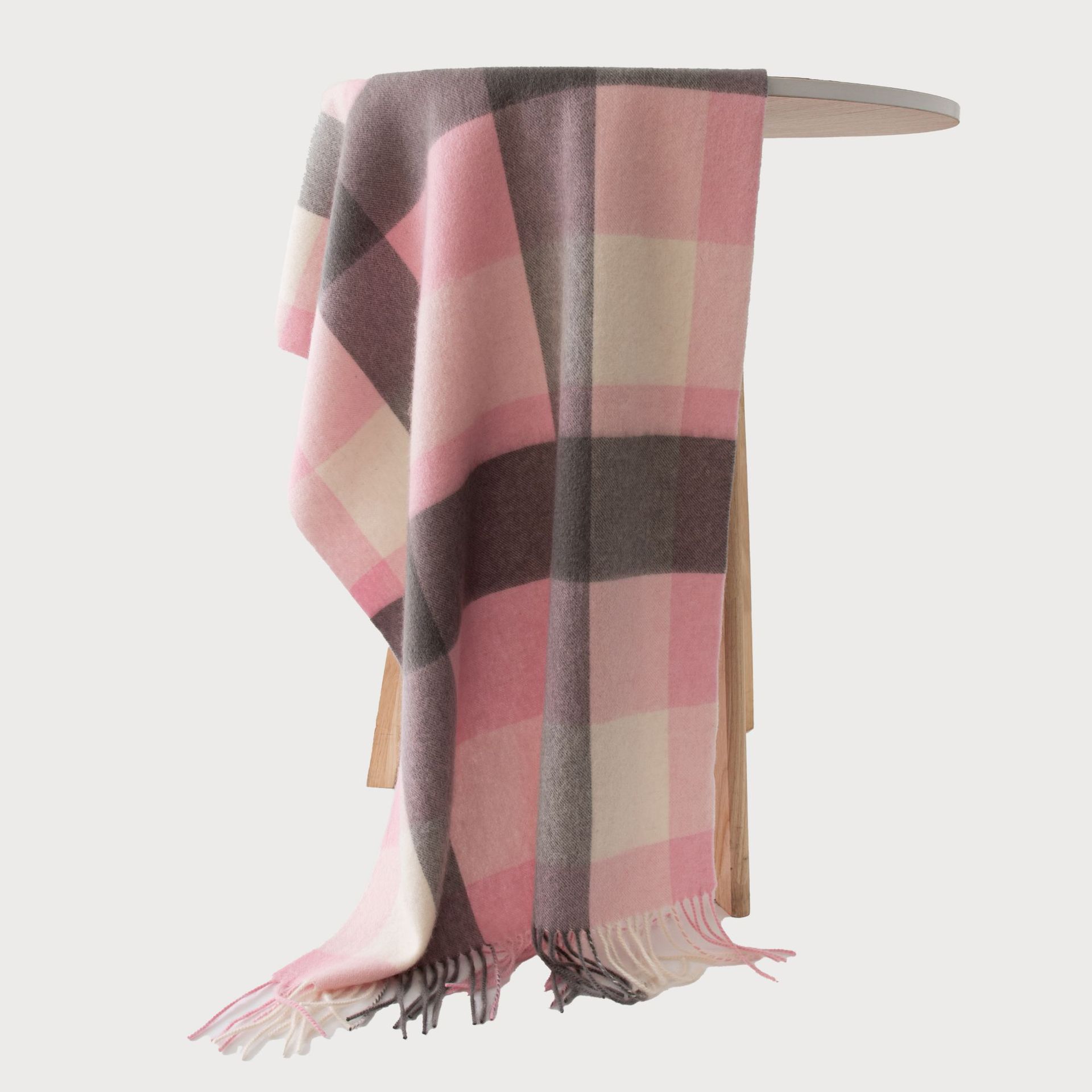 

Шерстяной шарф мужской и женский длинный клетчатый утолщенный кисточкой для сохранения тепла студенческий шарф 200*60cm