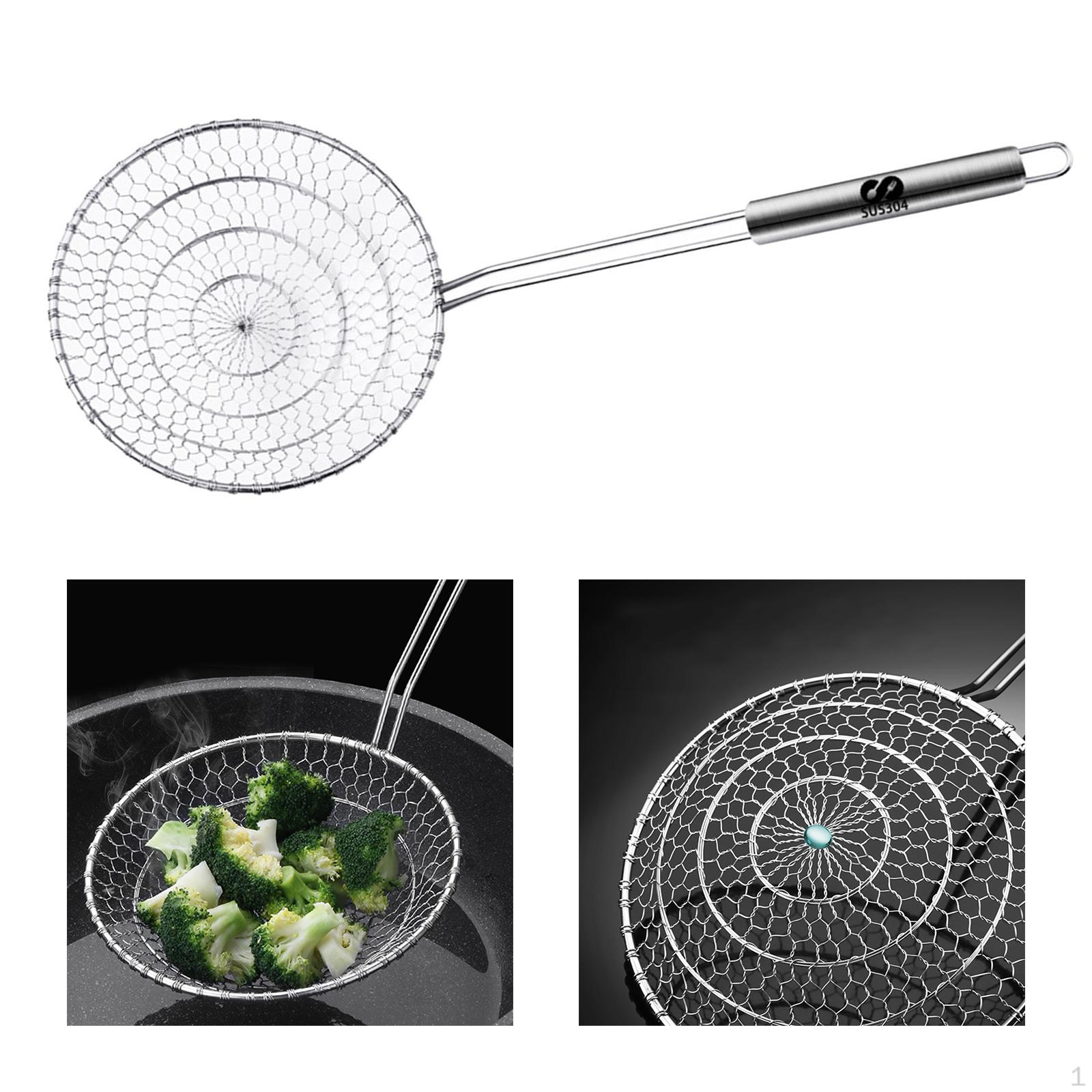 Strainer Cooking Ladle Kitchen Utensil Noodle Spoon for Vegetable Fruits 44x18cm