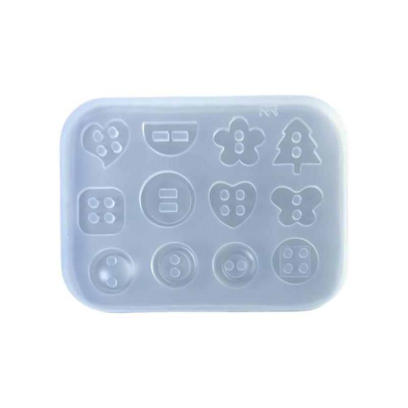 

Форма для мелких аксессуаров Серия пуговиц Формы для конфет и помадки Силиконовая текстура Подходит для креативного приготовления десертов