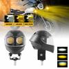 20W Motorcycle LED Headlight Fog Lamp IP68 Waterproof High Low Beam Auxiliary Spotlight for Scooter