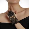 Vintage Punk Rose Lace Bracelet-Ring with Dark Lolita Style