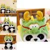Panda Cuddly Soft Plushie Realistic Short Fur Stuffed Toy For Kids Birthday Gift