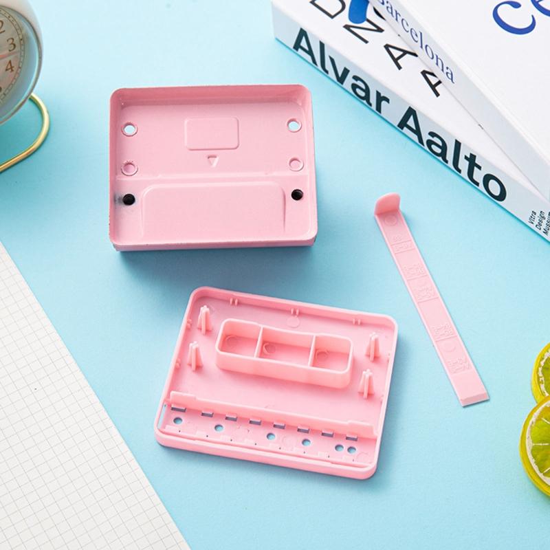 Dual-Hole Puncher Non-slip Handle Portable Hole Punch Tool Effortless Punching 20 Sheets Capacity for DIY Binder Albums