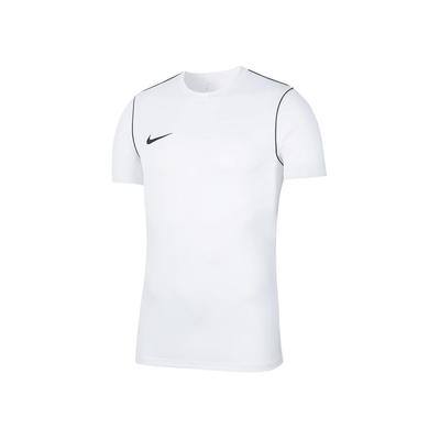 T-shirt z pojedynczym paskiem, nadrukiem logo, okrągłym dekoltem, wciągany przez głowę, z krótkim rękawem, topy dla dzieci, biały BV6905-100