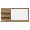 Bathroom Mirror with Shelves Artisan Oak Finish 90 x 11 x 45 cm Engineered Wood