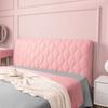All-inclusive Super Soft Smooth Quilted Head Cover Thicken Velvet Headboard Cover Solid Color Bed Back Dust Protector Cover