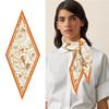 Brand Design Diamond Scarf Luxury Print Silk Scarf Woman Bandana Headband Hijab Foulard Neckerchief Shawl