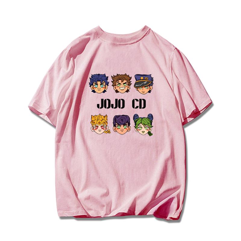 Jojo's Wonderful Adventure Empty Strip Xu Lun Stone Sea Sports Pure Cotton T-shirt Super Hot Men and Women Short-sleeved T-shirt