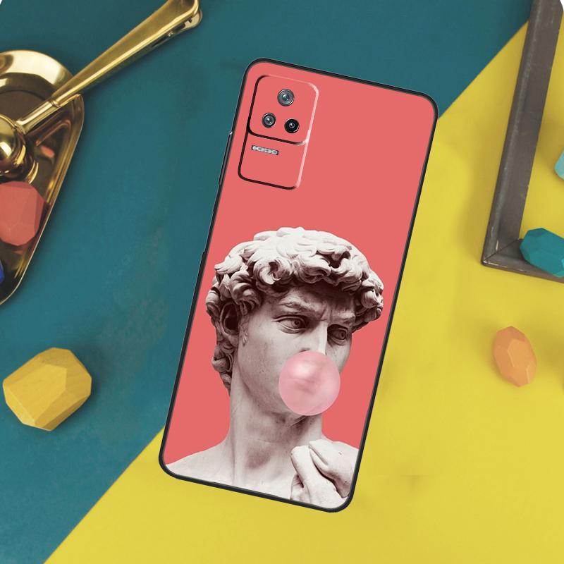Greek Statue Wearing Hoodie Case For Xiaomi 13T 11T 12T 14T Pro 13 14 15 Ultra POCO X7 Pro X3 X5 X6 F5 F6 M6 Pro Funda