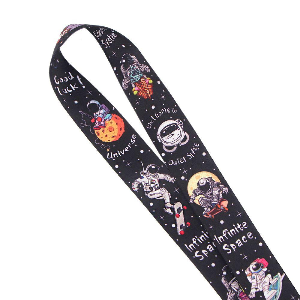 Ring Holder Stars Pattern Hang Ropes Mobile Phone Strap Astronauts Lanyard Outer Space Neck Straps