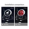 Car Carbon Fiber Cap Sticker for BMW Keyless Start Stop Button 1 2 3 4 5 6 7 X3