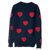 Prada Sweater Heart Wool Knit Black Wool Women Used