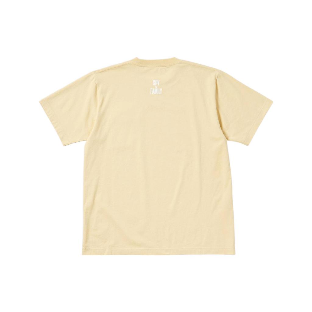 Uniqlo X Spy Family SS22 Cartoon Letter Print Crew Neck T-Shirt Men Tops Yellow 451868-41