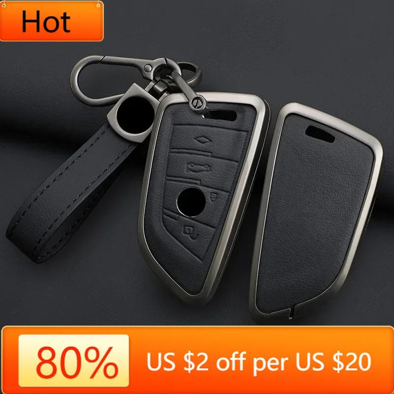 Interior Mouldings Fashion alloy Car Key Cover Case Shell For BMW X1X3 X5 X6 X7 1 3 5 6 Series G20 G30 G11 F15 F16 G01 G02 F48 K