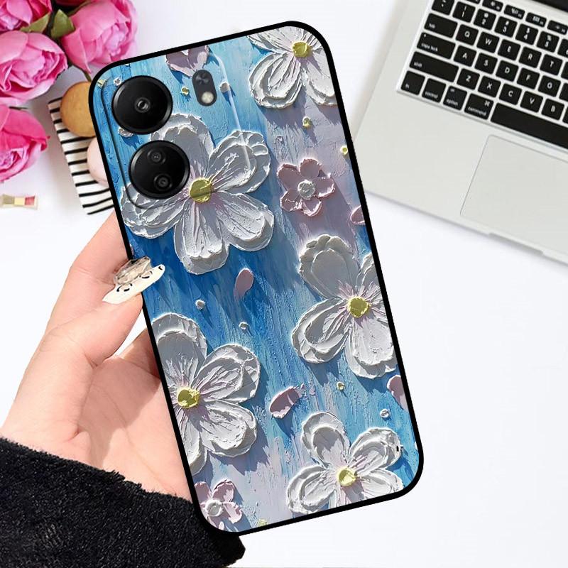 For Xiaomi Poco C65 Case Redmi 13C 4G Cute Cartoon Cover Soft Silicone Phone Case For Xiaomi Redmi 13C Poco C65 C 65 Bumper