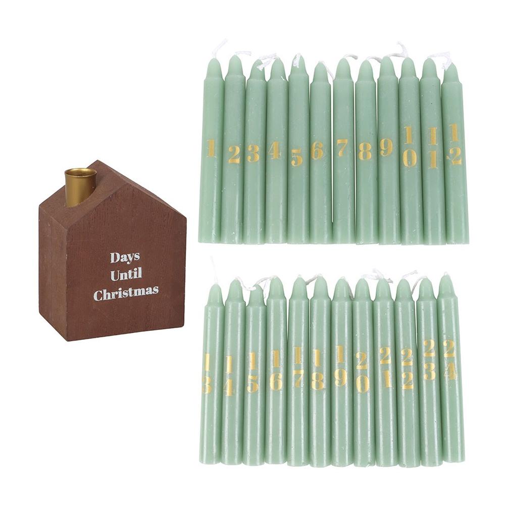 Something Different Advent Mini Candle & Holder (Pack of 24)