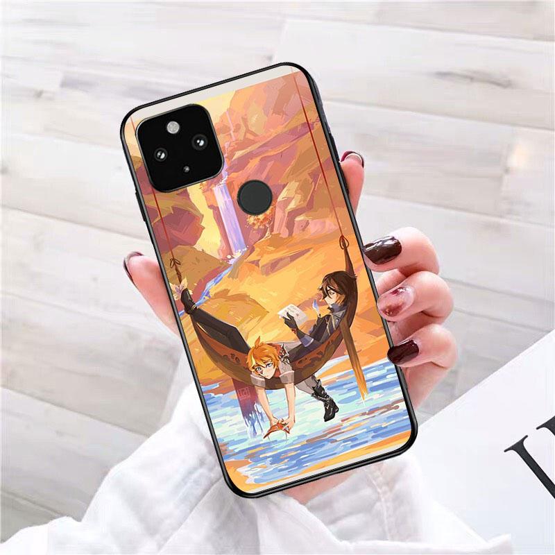 Zhongli Genshin Impact Phone Case for Google Pixel 7 Pro 7 6A 6 Pro 5A 4A 3A Pixel 4 XL Pixel 5 6 4 3 XL 3A XL 2 XL