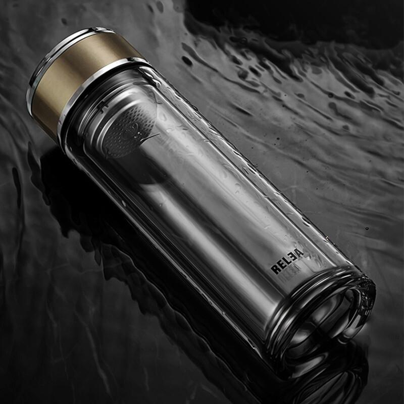 

RELEA 320ml Double-Layer Insulated Glass Cup