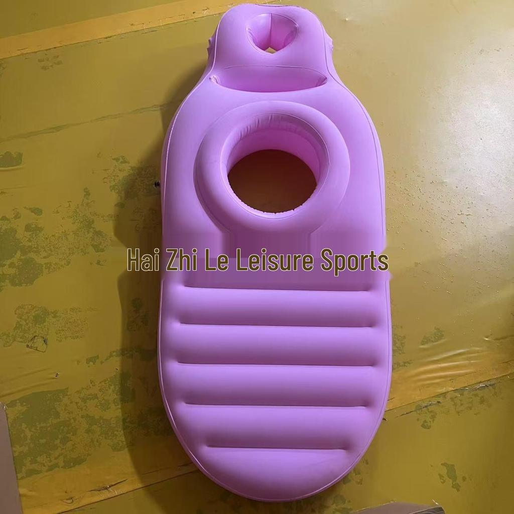 Inflatable Pregnancy Sleep Pad - Flocking Surface Prone Pillow